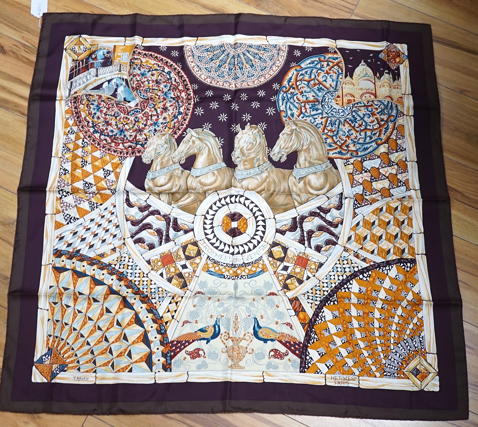 An Hermes scarf, 89cm square